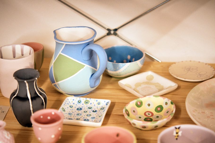 bemalte Untertassen Malstudio Altenkirchen