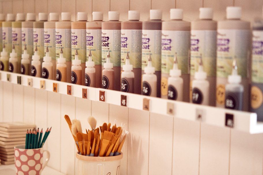 Keramik Farben Tuben Malstudio Altenkirchen
